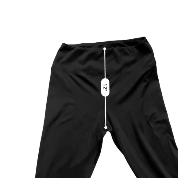 American Eagle black casual elastic tights joggers high rise Women Large - Picture 15 of 16